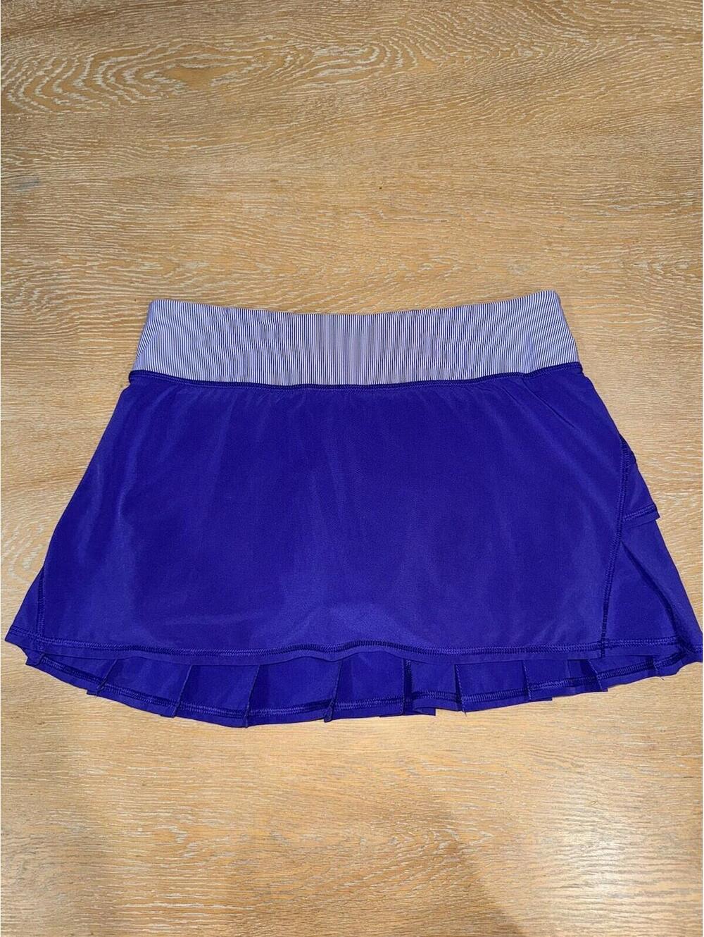 Lululemon Pace Setter Skort 12” Bruised Berry  SIZE 4 Purple Striped Waistband